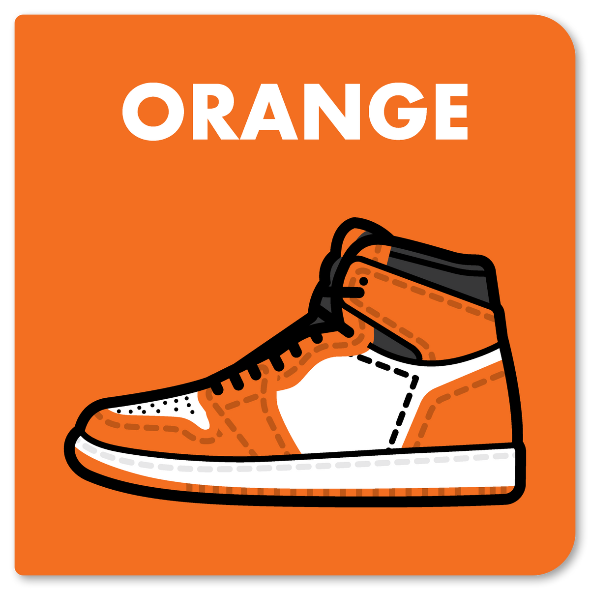 Orange: COLORS For Lil Sneakerheads: Vol J