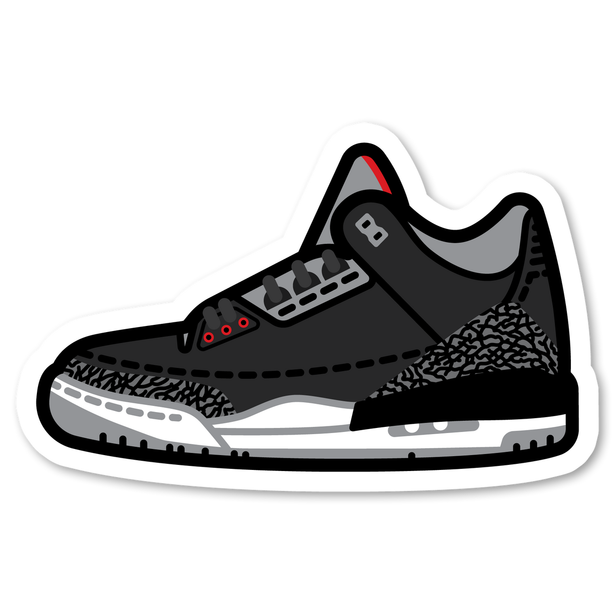 Stickers For Lil Sneakerheads: Black Cement